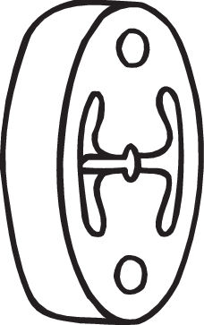 Резинка глушителя GM FA1 255-217