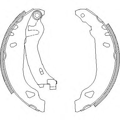 Колодки торм FIAT задн RH GS8269