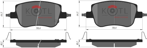 Колодки торм GW HAVAL JOLION 4WD пер KOTL