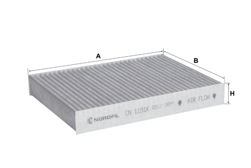 Фильтр салона CHERY TIGGO 4 17- NORDFIL (угольн)