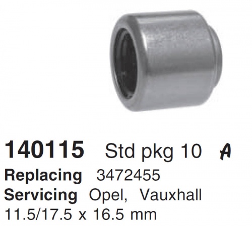 Детали Генератора Подшип. Генератора 11.5x17.5x16.5 CARGO