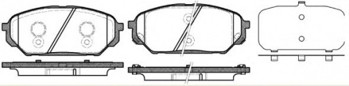 Колодки торм HYUNDAI ix55 пер HSB GDB3527=2132212