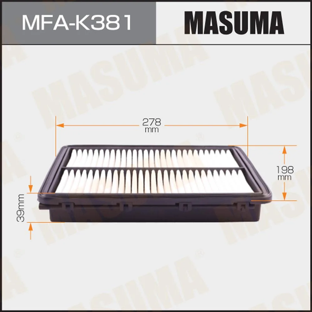 Фильтр возд KIA OPTIMA 16- MASUMA C28036