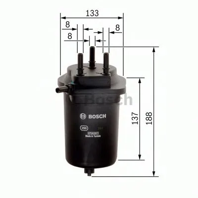 Фильтр топл RENAULT KANGOO 1.5D BOSCH WK939/6=KL430=0450907013