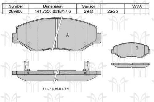 Колодки торм HONDA CR-V II пер RH GDB3325=289900