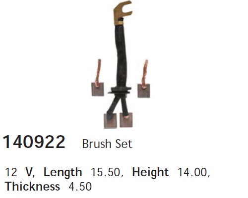 Детали стартера Щетки стартера GM 1.7D (hitachi) CARGO