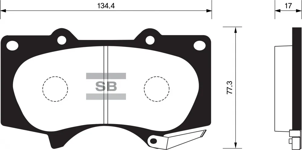 Колодки торм TOYOTA LC120/150 пер SANGSIN GDB3364