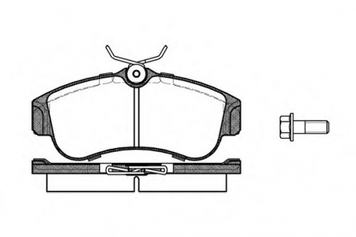 Колодки торм NISSAN P10/P11/N16 пер REMSA GDB848