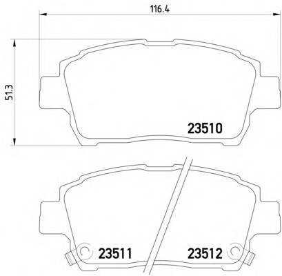 Колодки торм TOYOTA COROLLA/CELICA/GEELY FC/MK/GW HOVER M4 пер HSB GDB3242