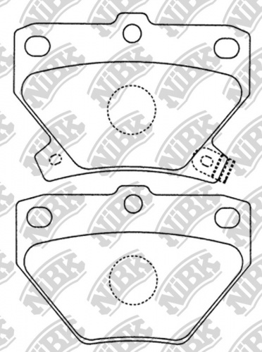 Колодки торм TOYOTA задн NiBK GDB3243