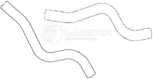 Патрубок ОЖ LADA VESTA на печку LUZAR (ПАРА)