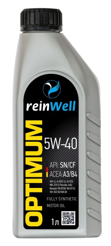Масло мот ReinWell 5W40 (A3/B4) 1L