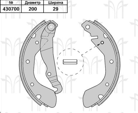 Колодки торм OPEL ASTRA F/CORSA B/C задн RH GS8542