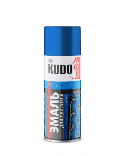 Краска KUDO синяя для двигателя 520ml