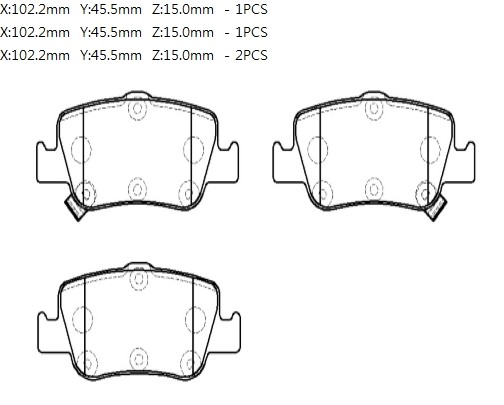 Колодки торм TOYOTA COROLLA 13- задн HSB GDB3480
