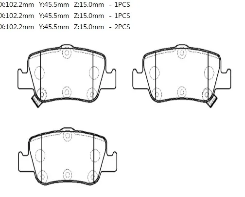 Колодки торм TOYOTA COROLLA 13- задн HSB GDB3480