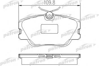 Колодки торм MB W124/W201 пер PATRON GDB818=218900