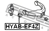 Сайлентблок рычага HYUNDAI SONATA 03- (+RUS) зад подв верх PM HYAB-EF4Z