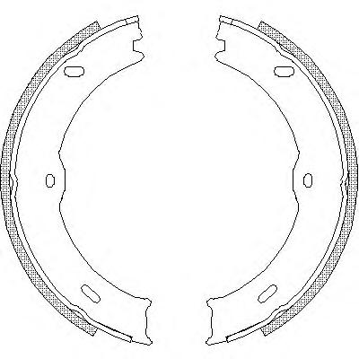 Колодки ручника MB SPRINTER/VW CRAFTER RH (+р/к)