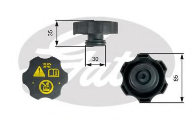 Крышка расш бачка OPEL/GM GATES