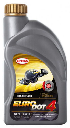 Жидкость тормозная SINTEC DOT4 910ml