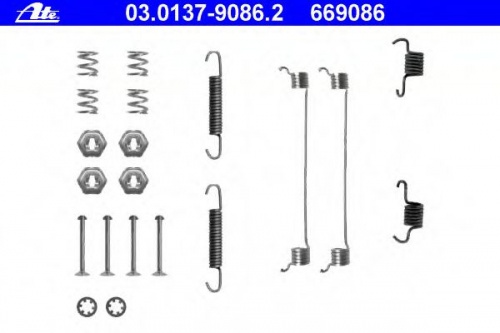 Р/к колодок RENAULT LOGAN/SYMBOL 180mm зад (для BOSCH) ATE