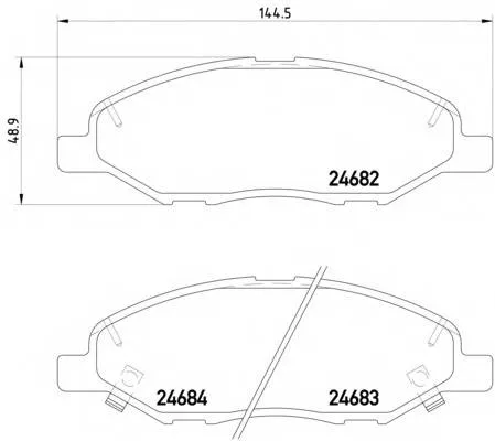 Колодки торм NISSAN NOTE(E11)/MICRA (K12)/TIIDA(RHD) LADA VESTA NG пер HSB GDB3577