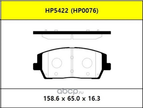 Колодки торм KIA SORENTO 18- пер HSB