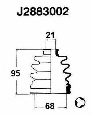 Пыльник ШРУСа TOYOTA COROLLA E150 внутр STELLOX (трипоид/21x68x85)