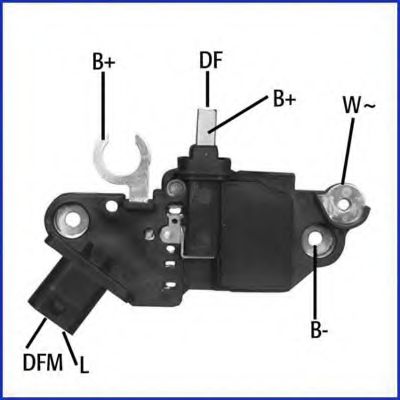 Реле зарядки OPEL HUCO 130595