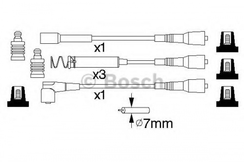 Провода в/в OPEL ASTRA/VECTRA/KADETT 1.8/2.0 BOSCH 300/391