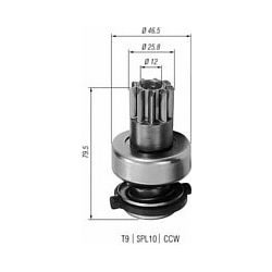 Бендикс стартера VAG BOSCH 135086