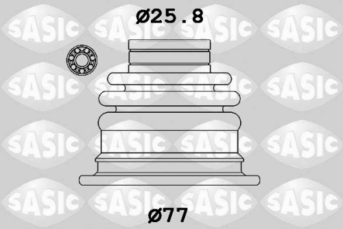 Пыльник ШРУСа RENAULT LOGAN внутр лев SASIC 304876