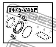 Р/к суппорта MITSUBISHI LANCER X/OUTLANDER пер OE 0475-V45F=D4296