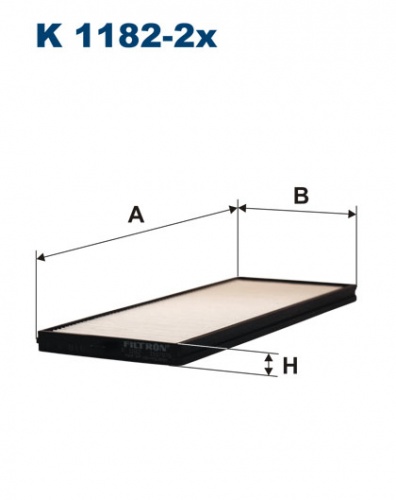 Фильтр салона HYUNDAI ACCENT/GETZ FILTRON CU2506-2 (ПАРА/бум)