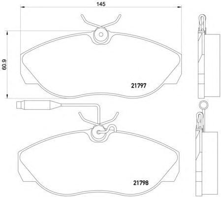 Колодки торм FIAT DUCATO 94-02 10-14 пер PATRON GDB1105=248602