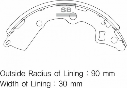 Колодки торм KIA PICANTO задн SANGSIN GS8754