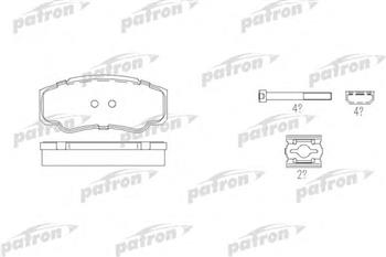 Колодки торм FIAT DUCATO 02- зад диск PATRON GDB1521=296100 (+PFK507)