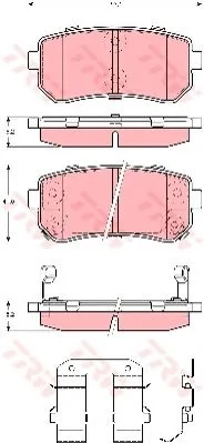 Колодки торм KIA CEED/CERATO/RIO/i30/SPORTAGE 10- задн МАРКОН GDB3451=GDB3474=GDB3421=2120902