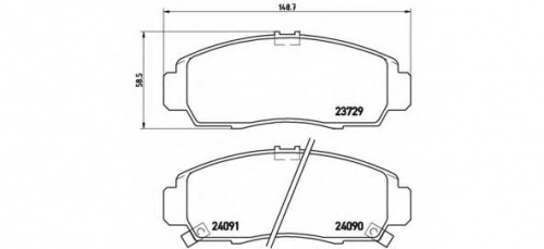 Колодки торм HONDA CIVIC 06- пер HSB GDB3268