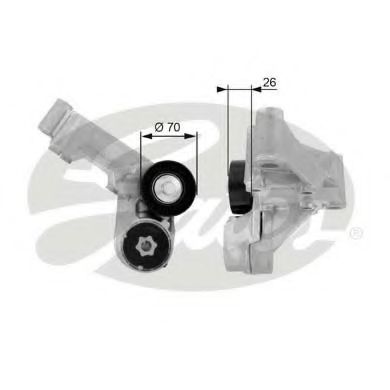 Ролик привод FORD CONNECT/FOCUS 1.8D GATES VKM34108=534014610