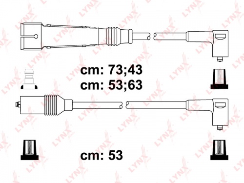 Провода в/в VAG G2 1.3/G3 1.6/T4 2.0 LYNX 539=ZEF562