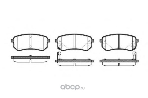 Колодки торм HYUNDAI i10 задн REMSA GDB3370