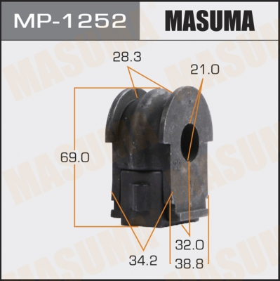 Втулка стаб NISSAN QASHQAI/JUKE пер MASUMA (22mm) NSB-J11EF