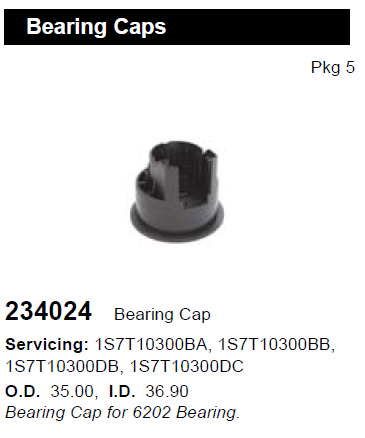 Детали Генератора Втулка подшипника генератора CARGO