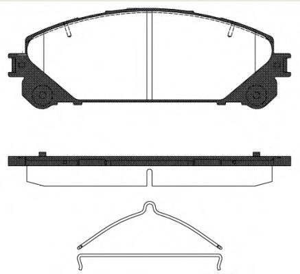 Колодки торм TOYOTA HIGHLANDER/LEXUS RX350/RAV4 14- пер REMSA GDB3484