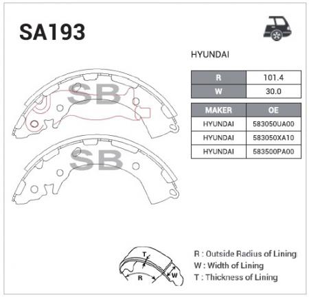 Колодки торм HYUNDAI GETZ/RIO зад SANGSIN GS8707 (203x32)