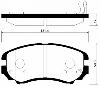 Колодки торм KIA SOUL/ELANTRA/SPORTAGE пер HSB GDB3386=295302=SP1202