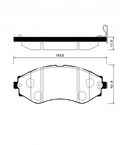 Колодки торм CHEVROLET LACETTI/NEXIA 16v/REZZO пер HSB GDB3347