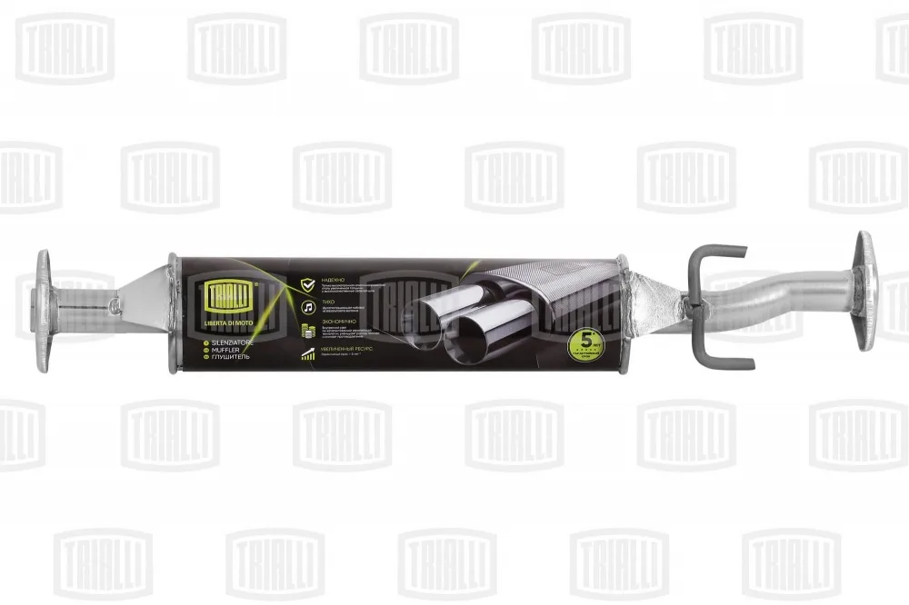 Глушитель DAEWOO MATIZ сред часть TRIALLI 141-385 (+P1N-C012)